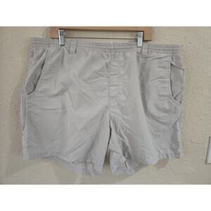 Columbia PFG Shorts Men's Hiking Beige Omni-Shade Fishing Camp, Beige, Size XL
